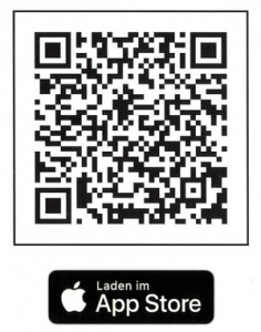 QR-Code zum App Store fuer die Punkt Apotheke Straubing App
